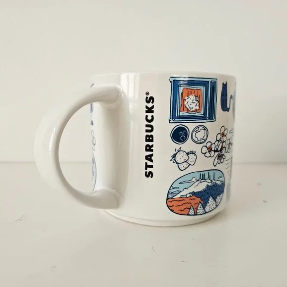 NIB STARBUCKS Been There Series Fukuoka Japan Coffee Mug Cup 14floz/414ml - Picture 6 of 8